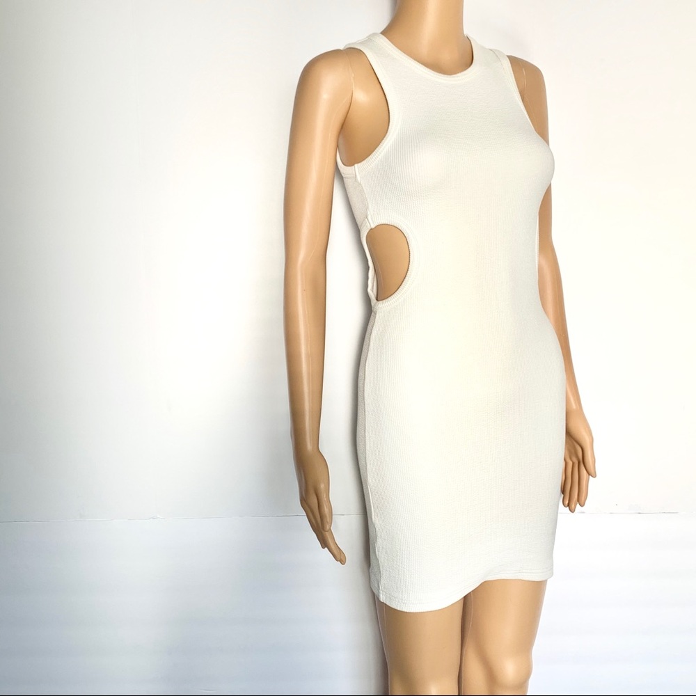 Topshop Ribbed Cutout Dress - Picture 3 of 6